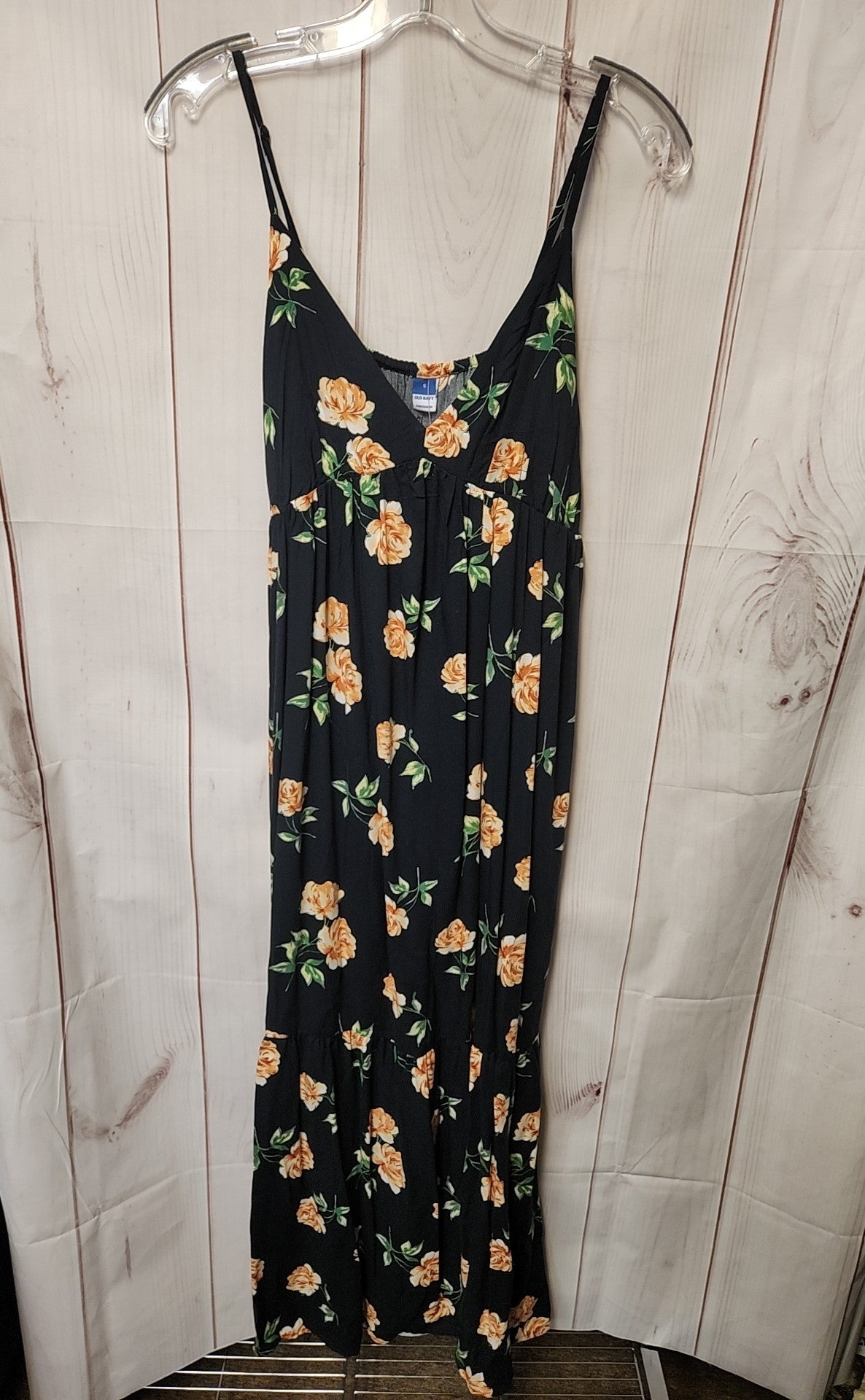 Old Navy Women's Size S Black Floral Dress