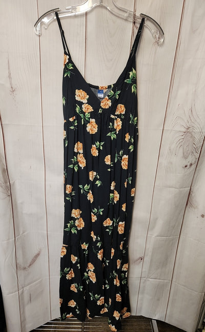 Old Navy Women's Size S Black Floral Dress