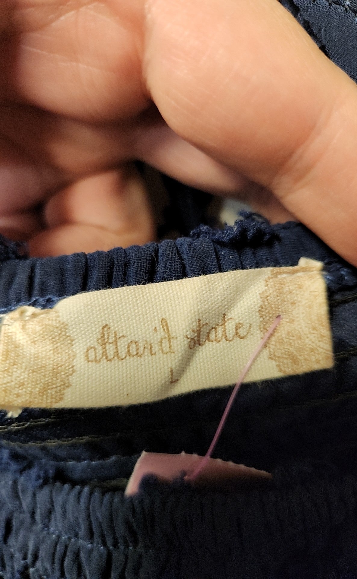 Altar'd State Women's Size L Navy Dress