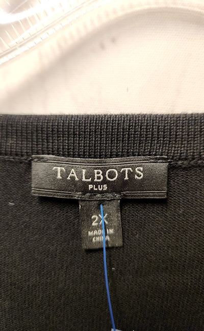 Talbots Women's Size 2X Black Cardigan
