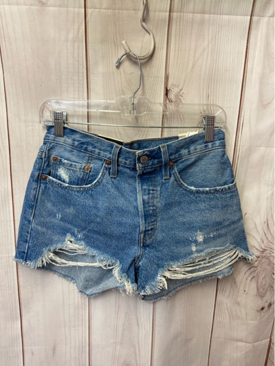 NWT Levis Women's Size 27 (3-4) Blue Shorts