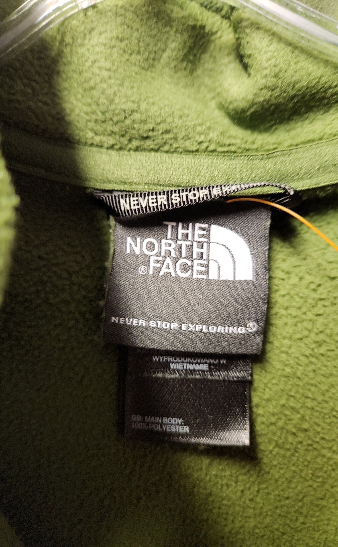 North Face Men's Size L Green Sweatshirt