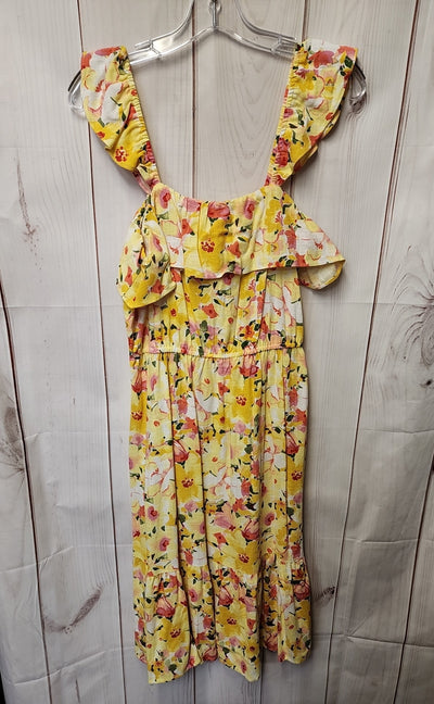 Lauren Conrad Women's Size M Yellow Floral Dress