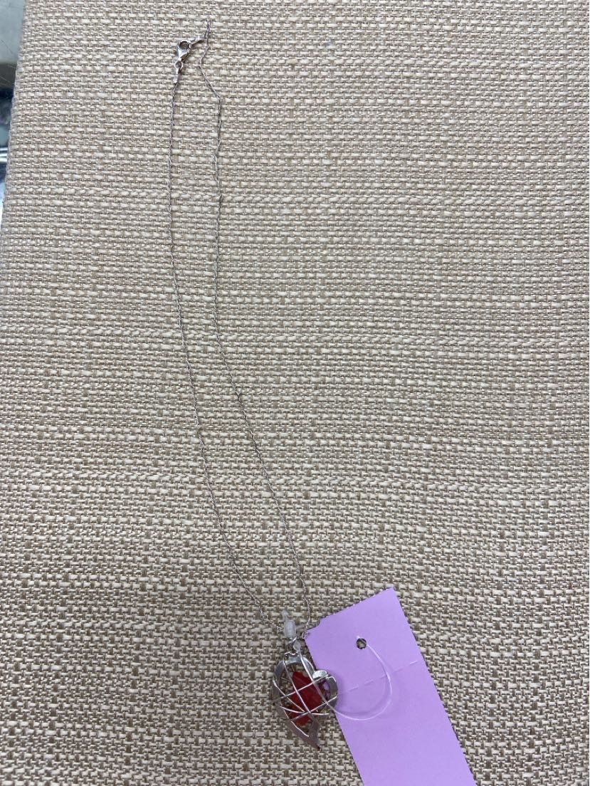 Italy 925 Sterling Silver Heart Necklace