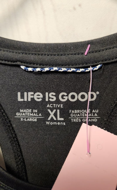Life Is Good Women's Size XL Black Sleeveless Top
