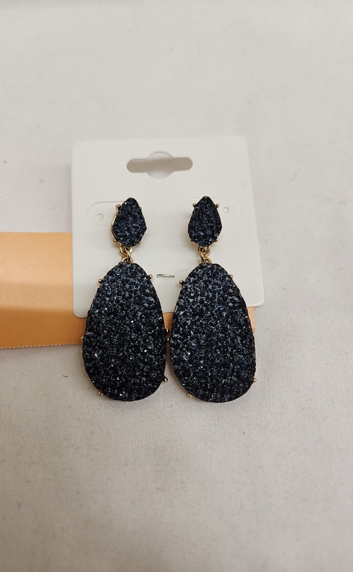 Black Stone Earrings