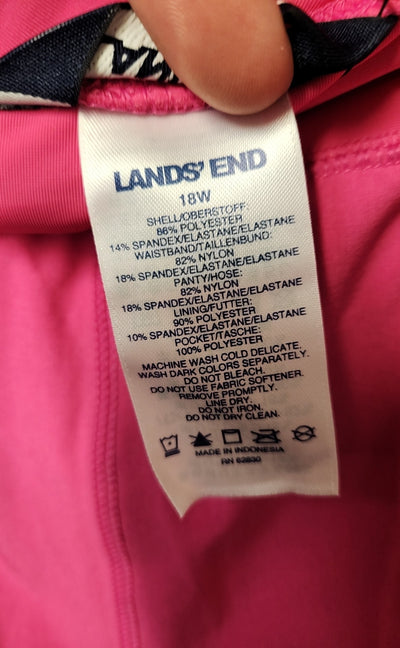 Lands End Women's Size 18 Pink Swim Bottom