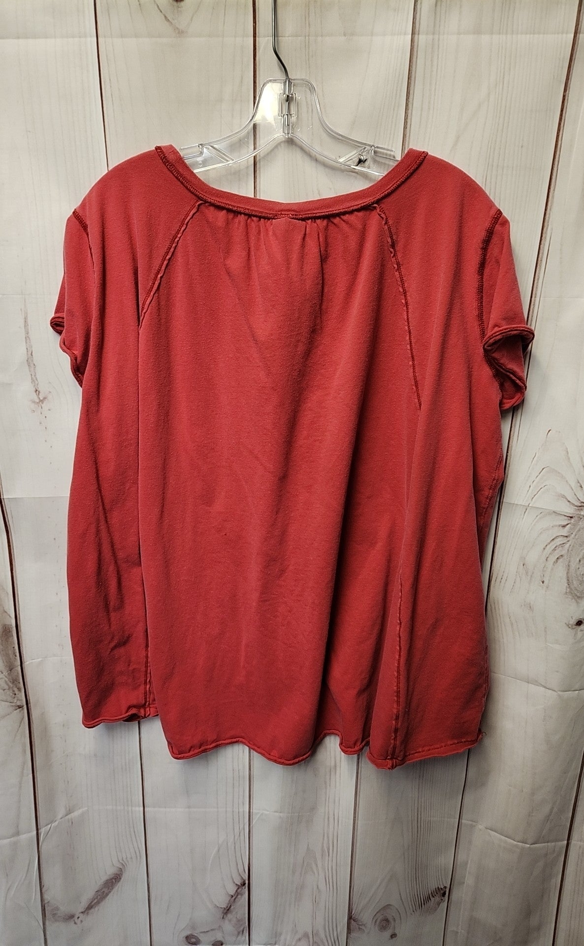 We the Free Women's Size S Red Short Sleeve Top