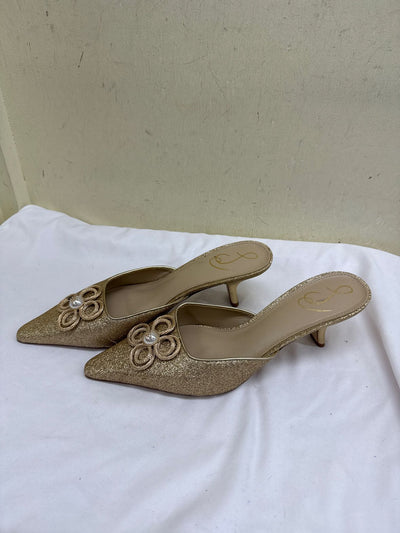 Sam Edelman Women's Size 9-1/2 Gold Pumps Shoes