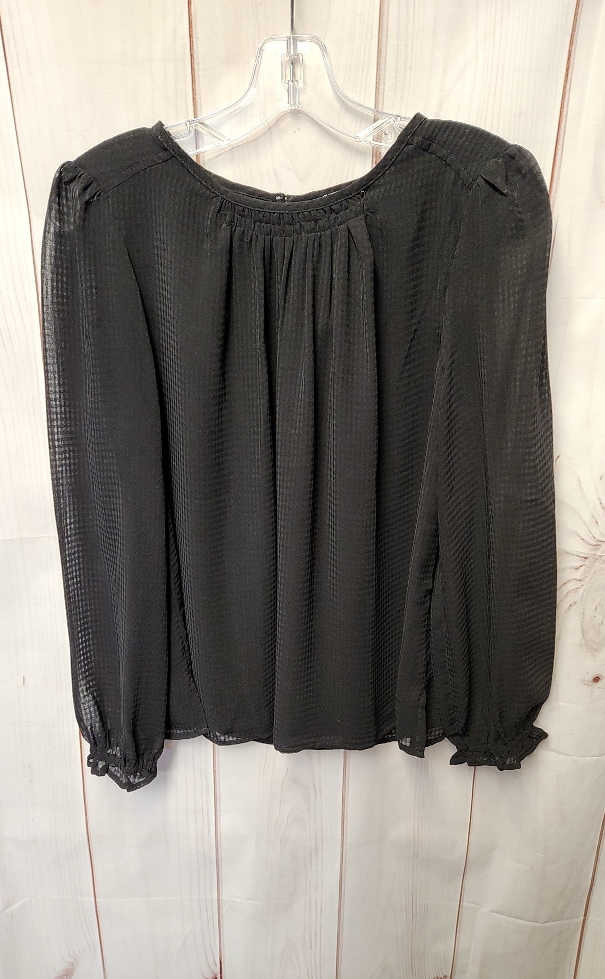 Loft Women's Size M Petite Black Long Sleeve Top