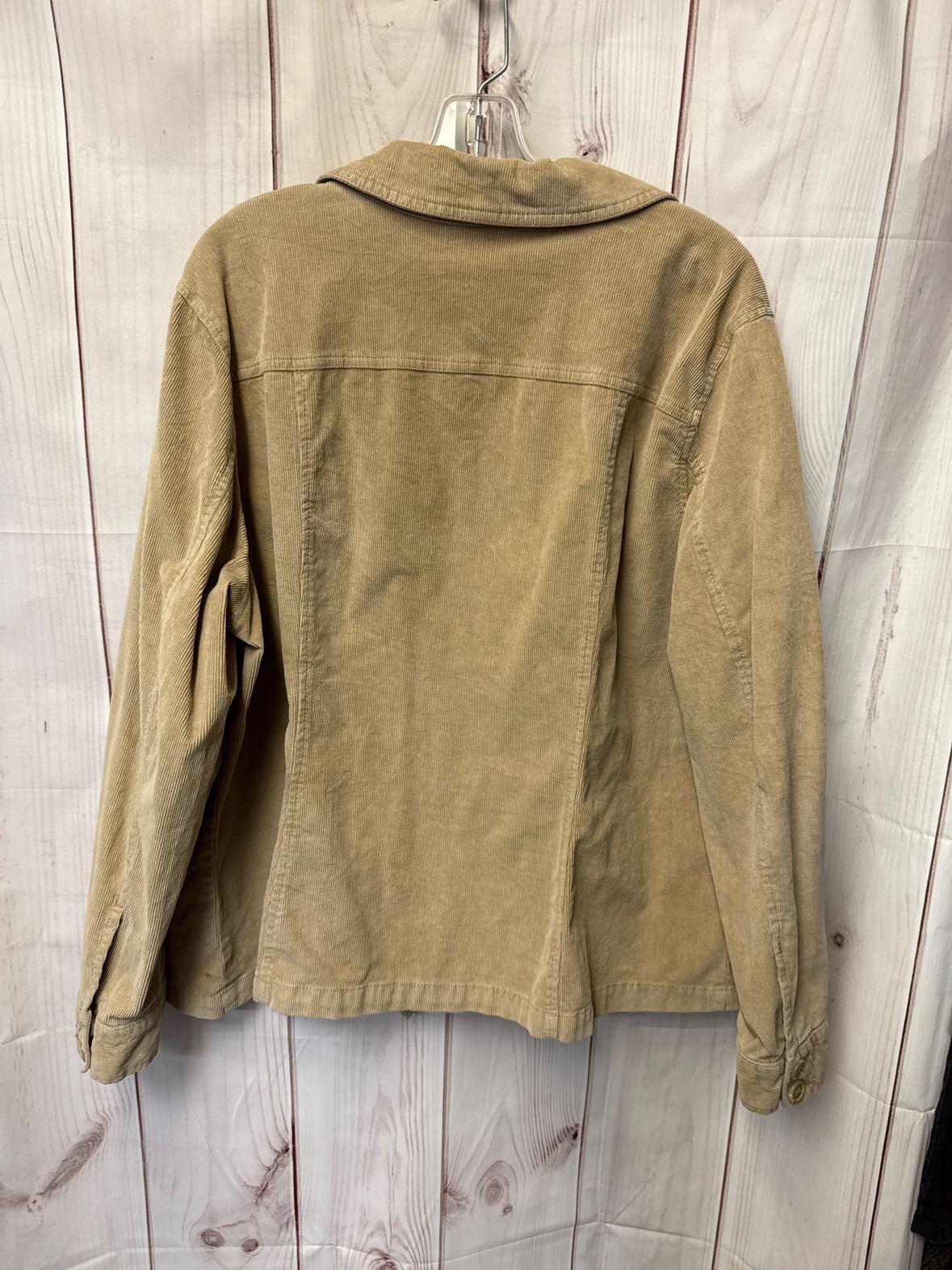 St Johns Bay Women's Size 2X Beige Corduroy Jacket
