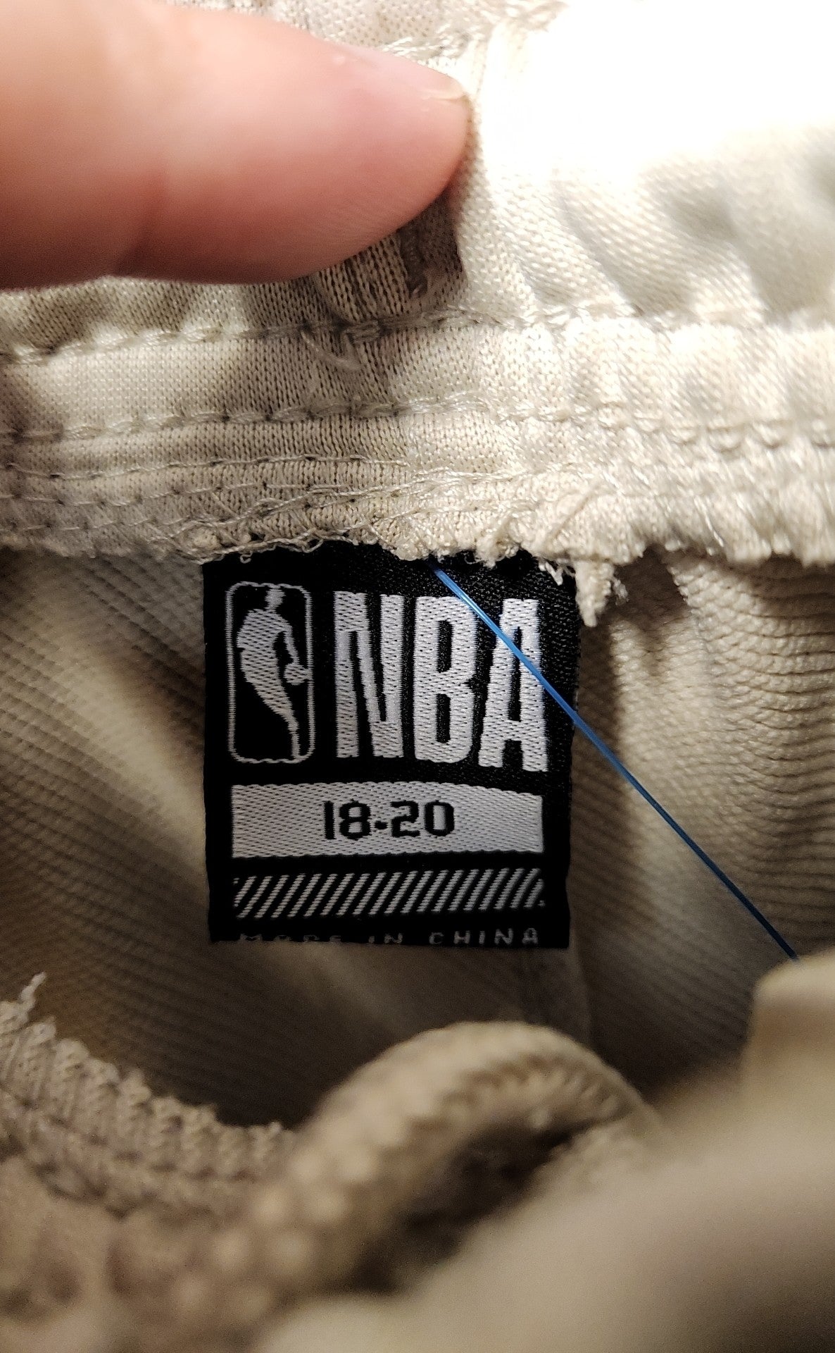 NWT NBA Boy's Size 18/20 Beige Sweatpants