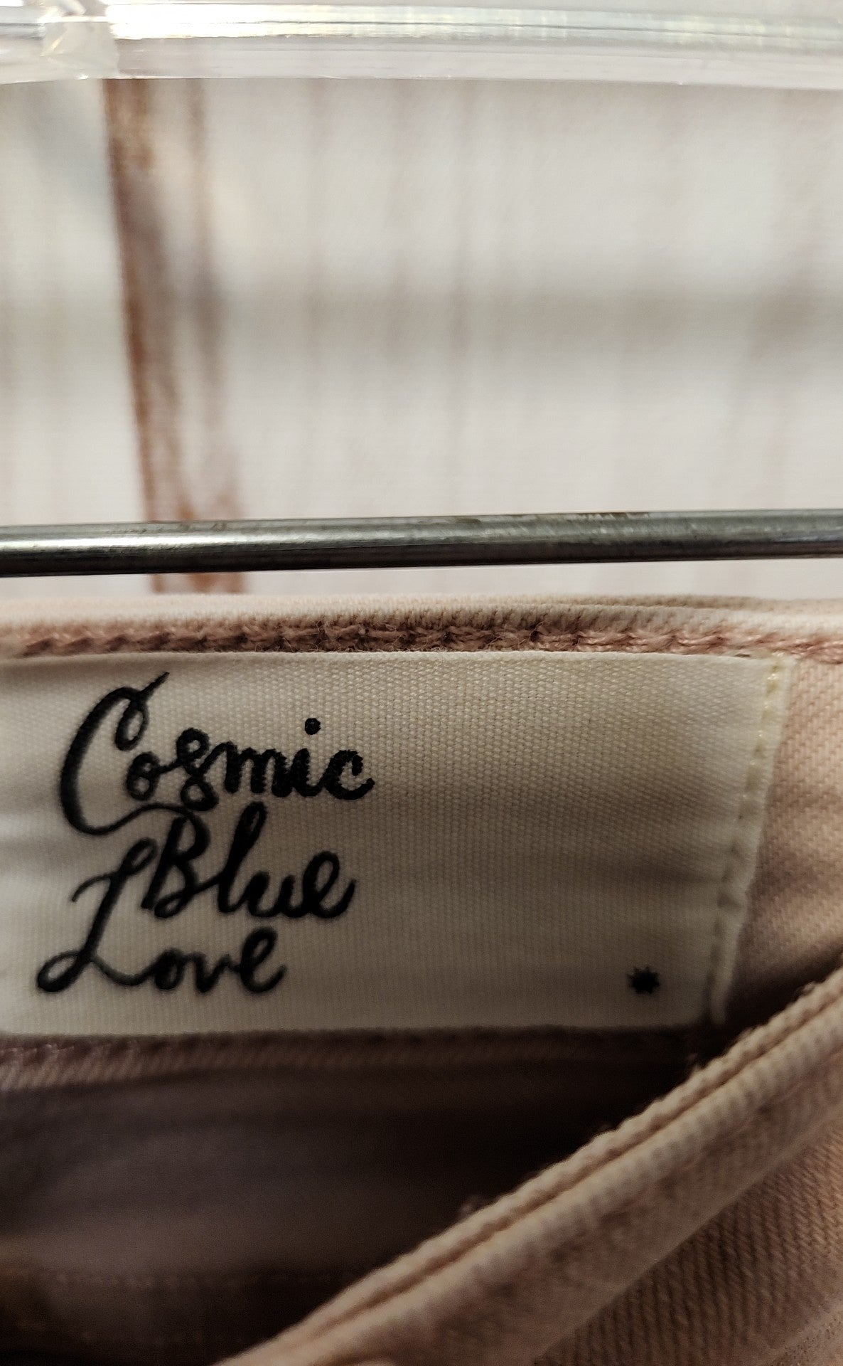 Cosmic Blue Love Women's Size 28 (5-6) Pale Pink Jeans
