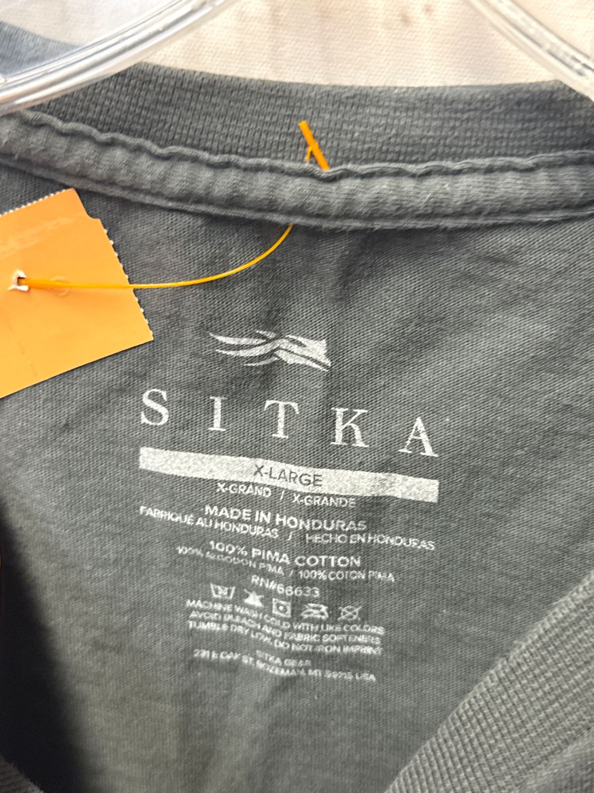 Sitka Men's Size XL Gray Shirt
