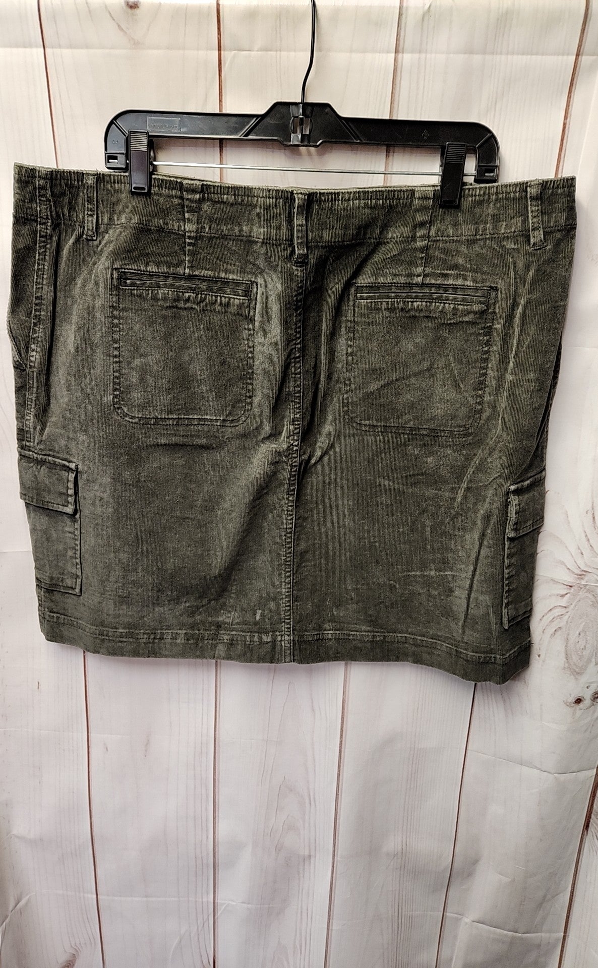 J Jill Women's Size 18 Gray Corduroy Skirt