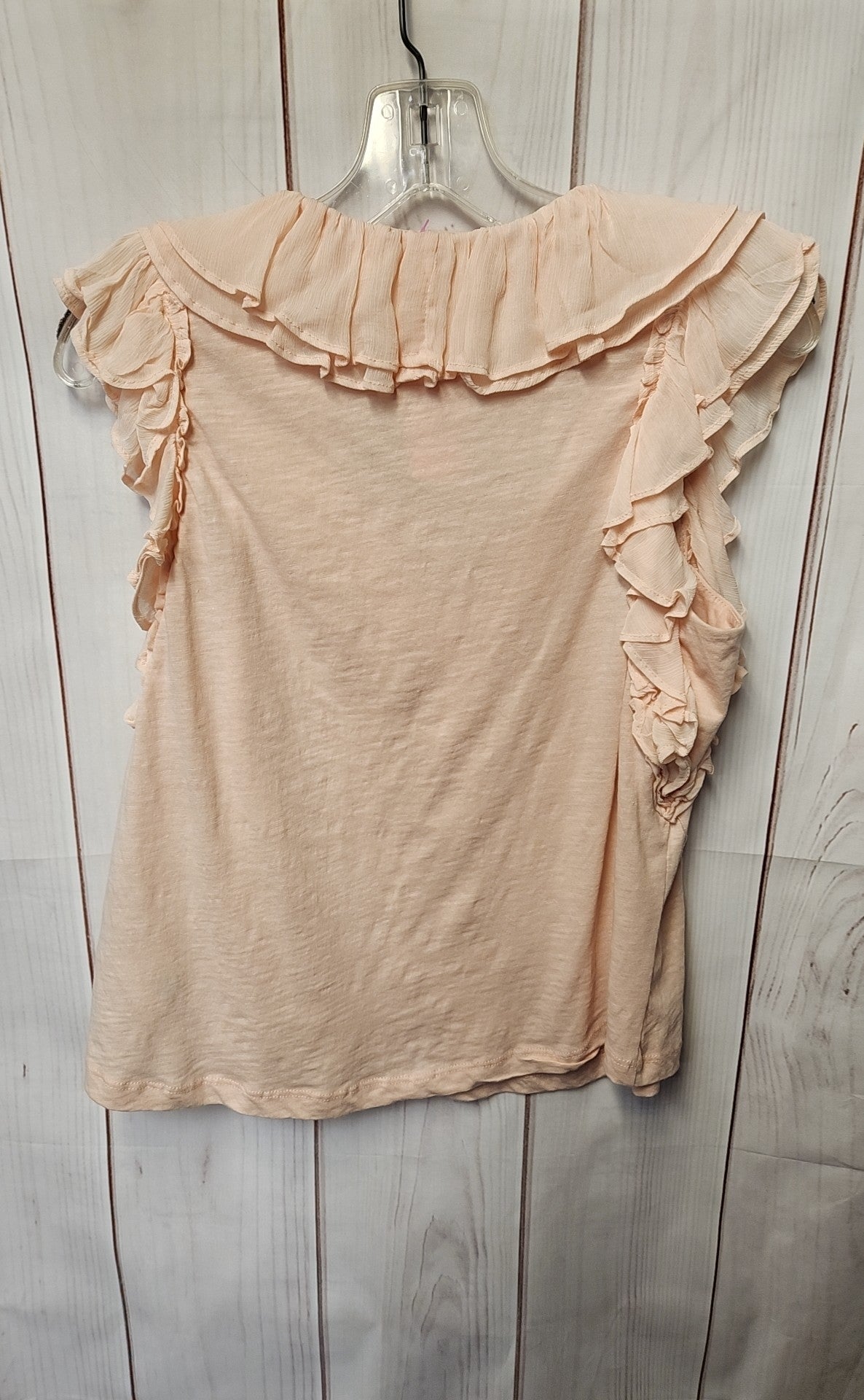 Anthropologie Women's Size S Peach Short Sleeve Top