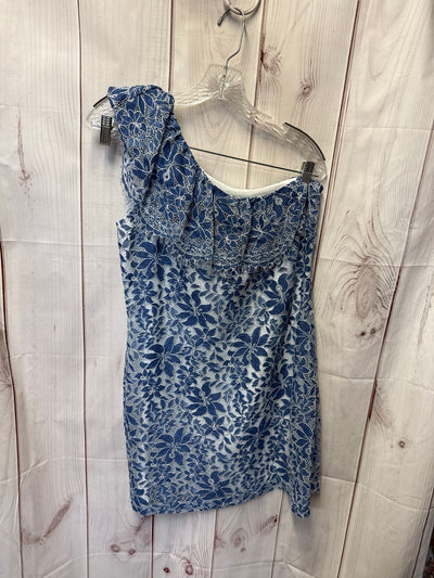 Cooper & Ella Women's Size S Blue Lace Floral Dress