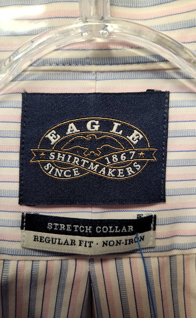 Eagle Men's Size L Blue & Pink Shirt