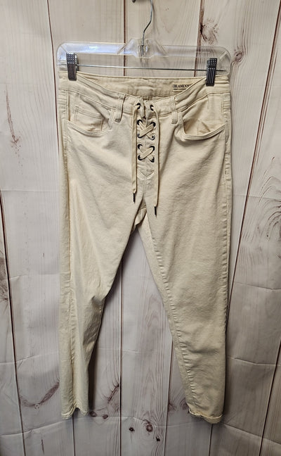 Blank NYC Women's Size 29 (7-8) Cream Jeans Skinny Classique