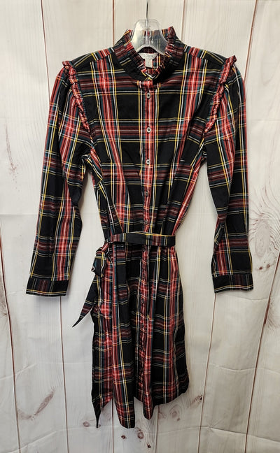 NWT J Crew Women's Size 2 Black & Red Dress