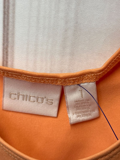 Chico's Women's Size 1 = US M Orange Sleeveless Top