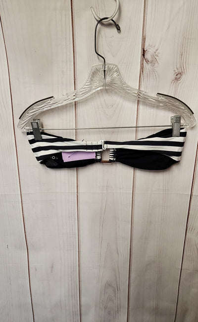 Anemos Tortoise Bandeau Bikini Top In Black even Stripes Women's Size XL