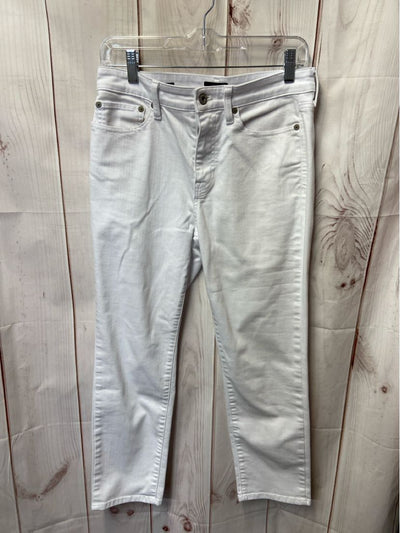 Talbots Women's Size 27 (3-4) White Jeans Modern Ankle Jean