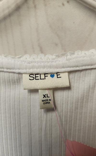 NWT Self E Women's Size XL White Bodysuit