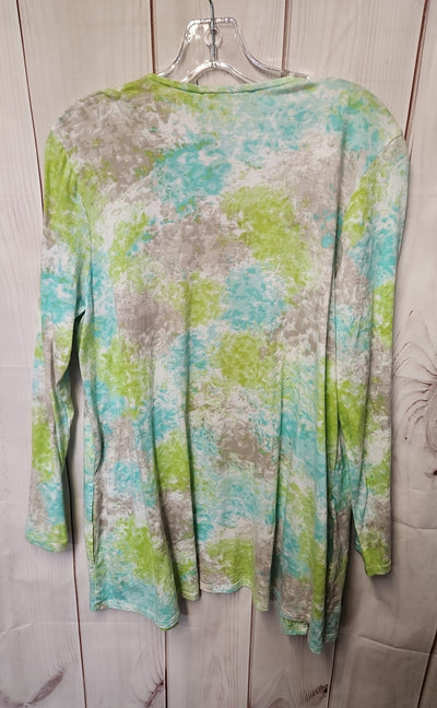 Pure Jill Women's Size M Green Cardigan