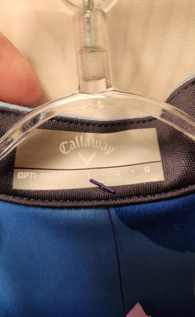 NWT Callaway Women's Size L Blue Dress