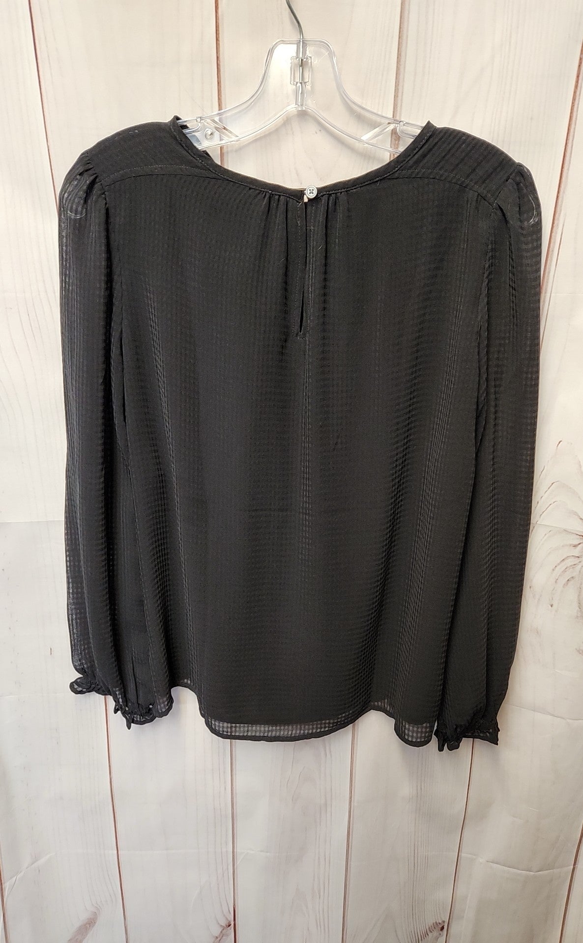 Loft Women's Size M Petite Black Long Sleeve Top