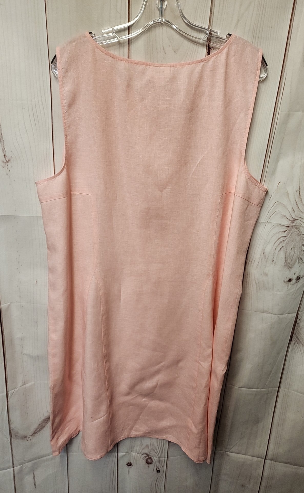 J Jill Women's Size XL Pale Pink Linen Dress
