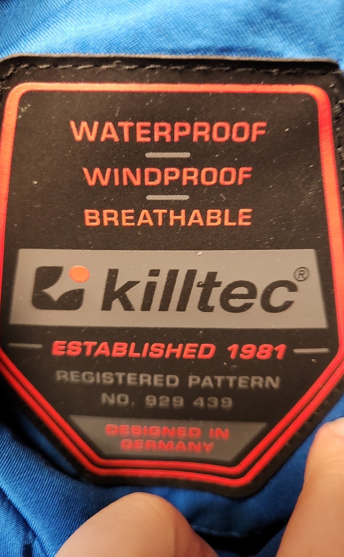 Killtec Men's Size L Blue Jacket