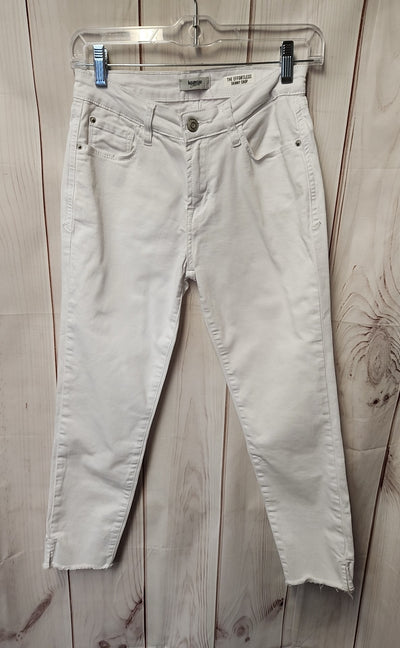 Kensie Women's Size 26 (1-2) White Jeans The Effortless Skinny Crop