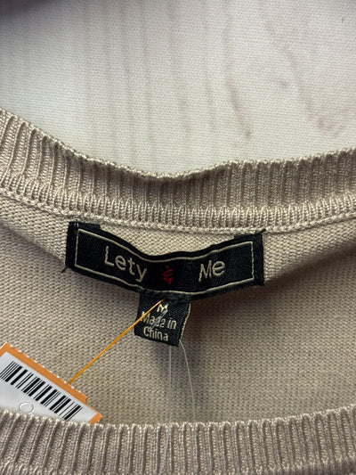 NWT Lety & Me Women's Size M Beige Sweater