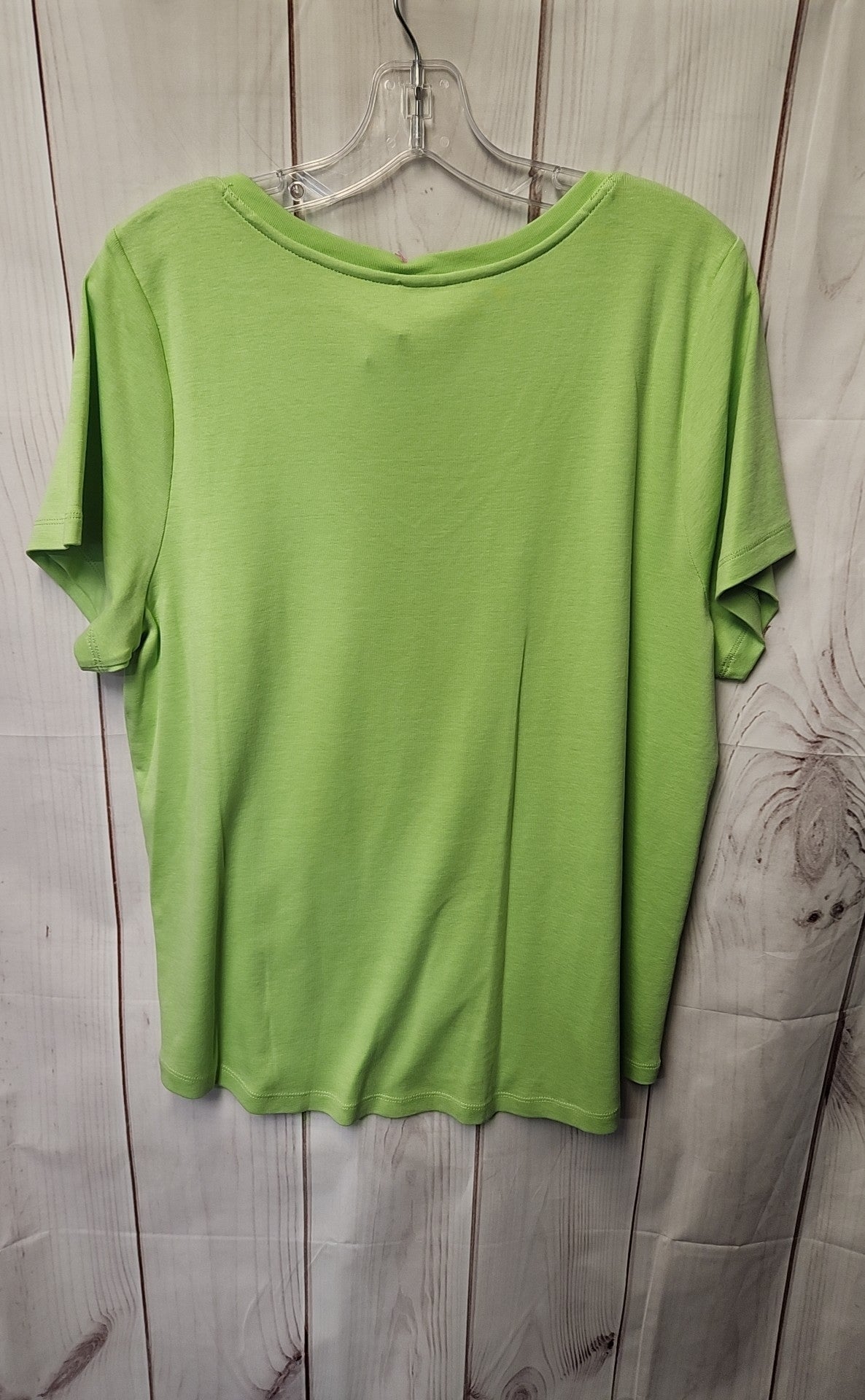 J Jill Women's Size XL Green Short Sleeve Top