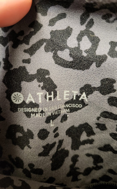 Athleta Women's Size L Gray Animal Print Leggings