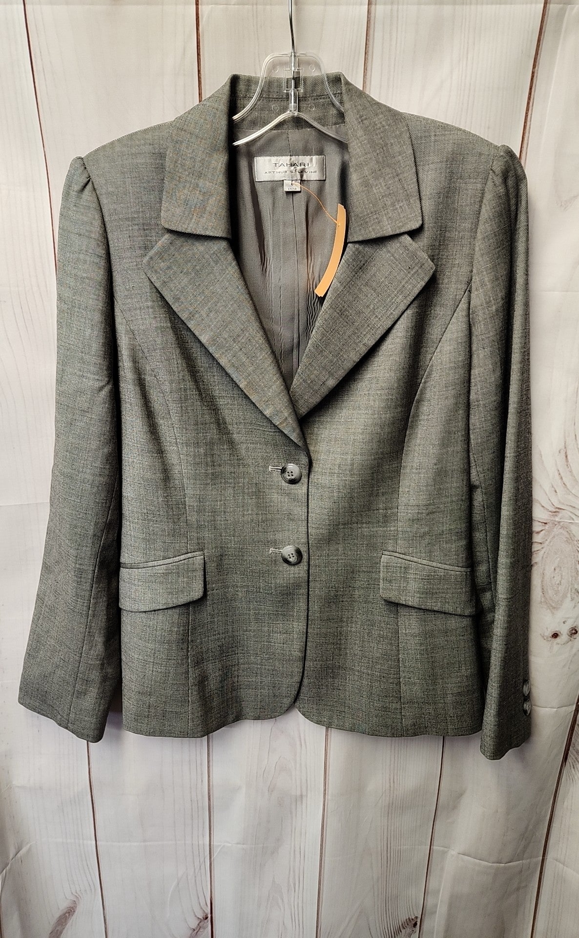 Tahari Women's Size 6 Gray Blazer