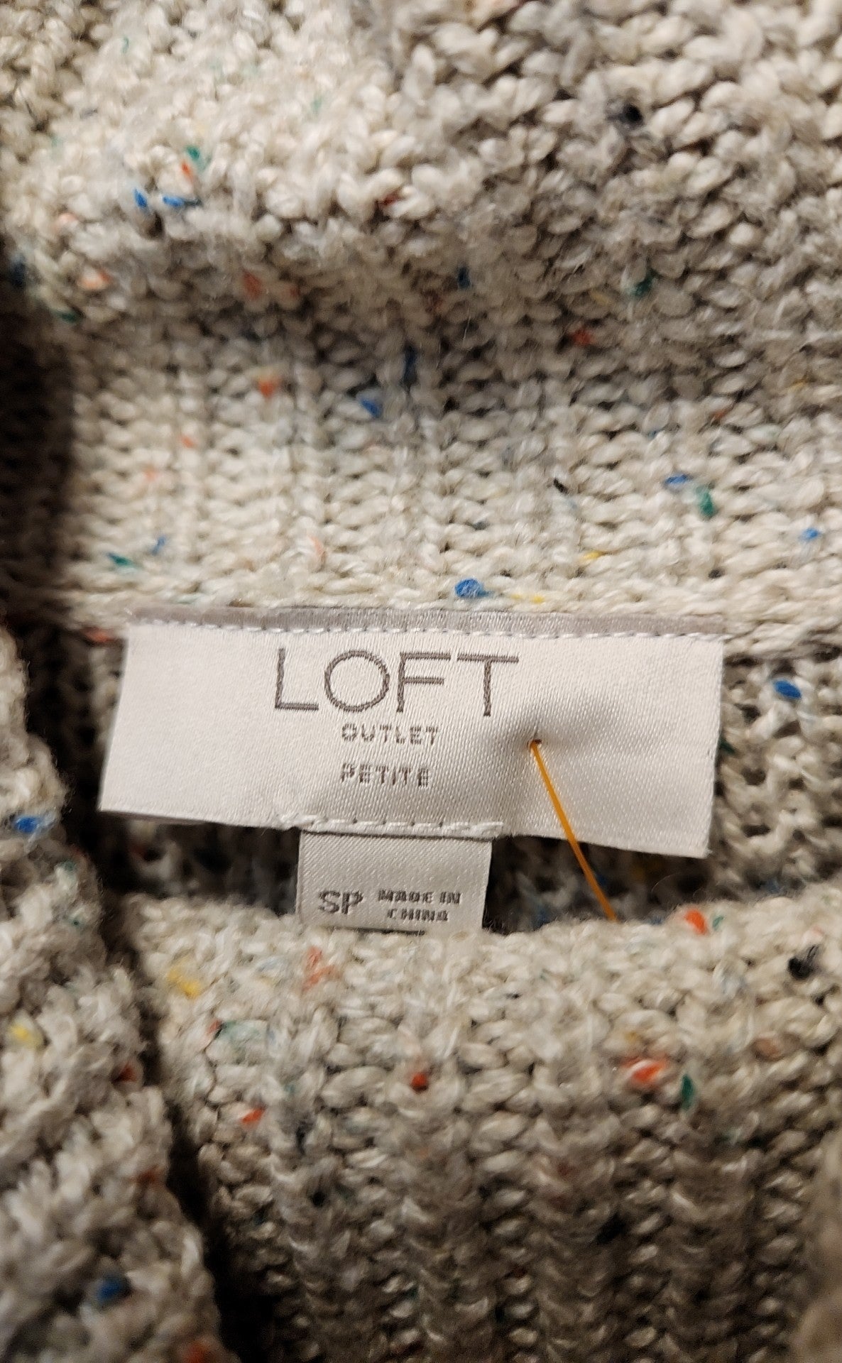 Loft Women's Size S Petite Beige Knit Dress