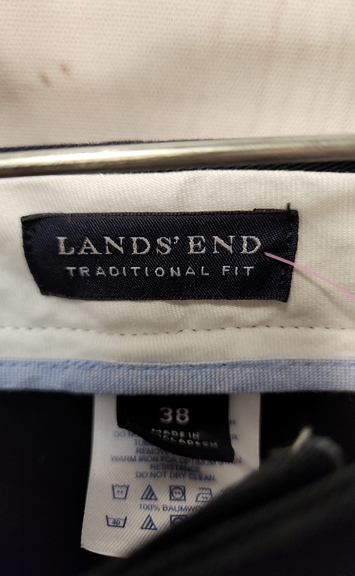 Lands End Men's Size 38 Black Pants