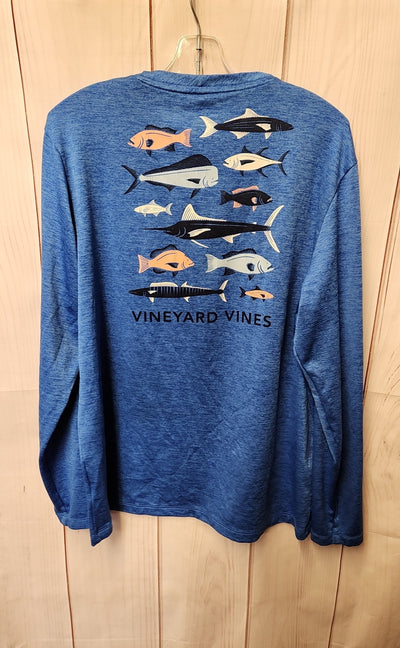 Vineyard Vines Boy's Size 16 Blue Shirt