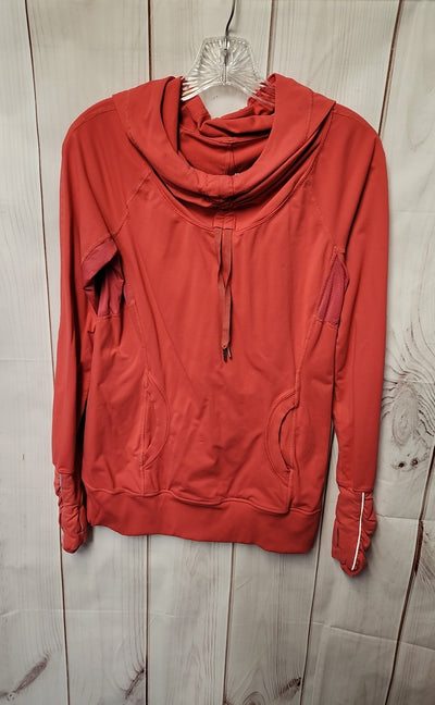 Lululemon Women's Size 6 Pink Long Sleeve Hooded Active Top