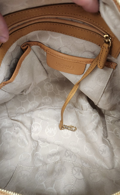 Michael Kors Tan Purse Bag - As Is marks on outside