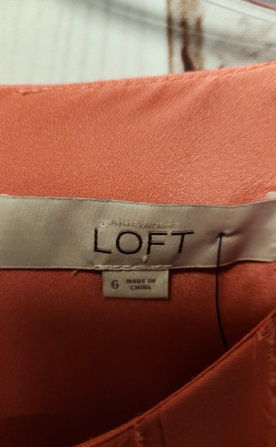 Loft Women's Size 6 Pink Dress