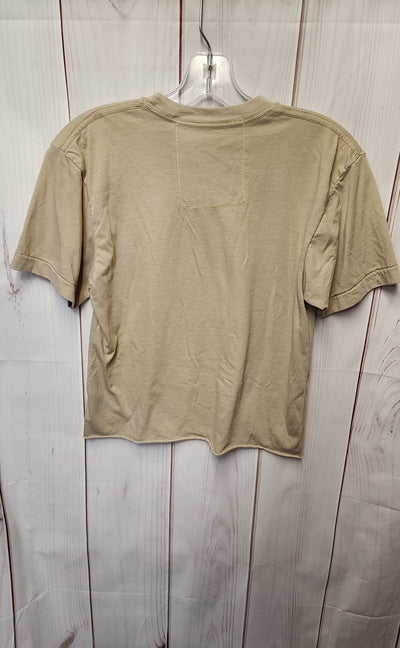 Aviator Nation Women's Size S Tan Short Sleeve Top