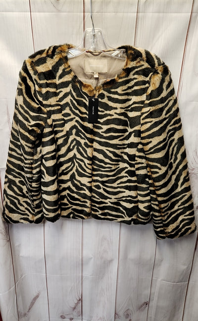 NWT Banana Republic Women's Size M Brown Animal Print Jacket