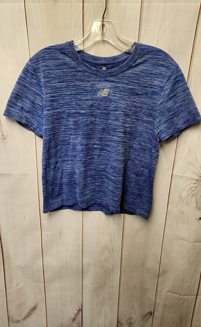 New Balance Women's Size M Blue Short Sleeve Top