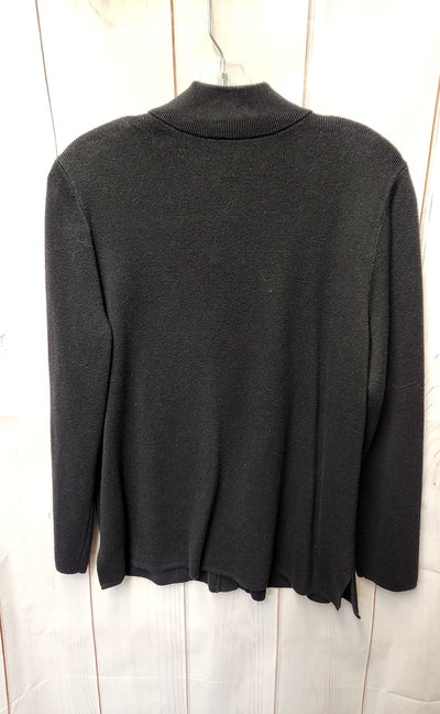 Talbots Women's Size L Petite Black Cardigan