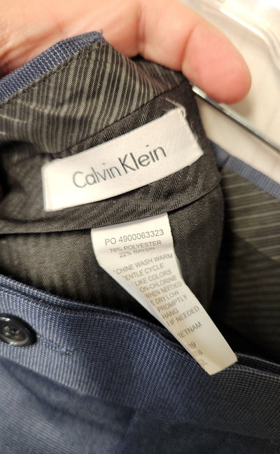Calvin Klein Men's Size 38x32 Blue Pants