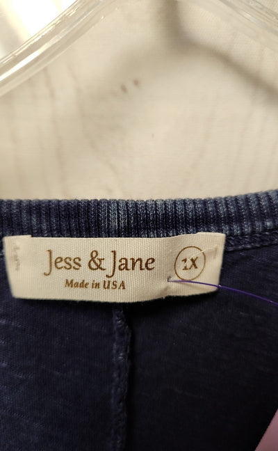 Jess & Jane Women's Size 1X Navy Dress